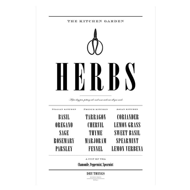 Print - Herbs von DRY Things