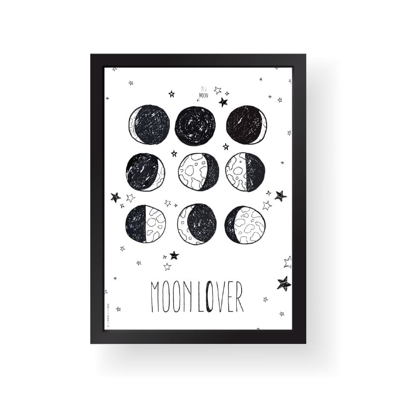 Print - Moon lover von The birds and the bees