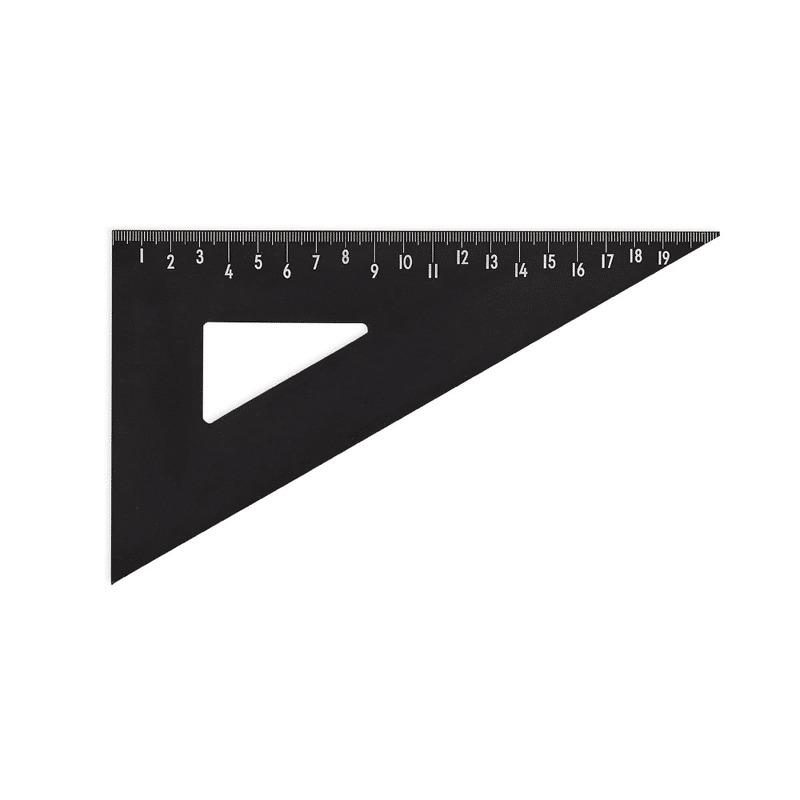 Lineal - Triangel schwarz von Desing Letters
