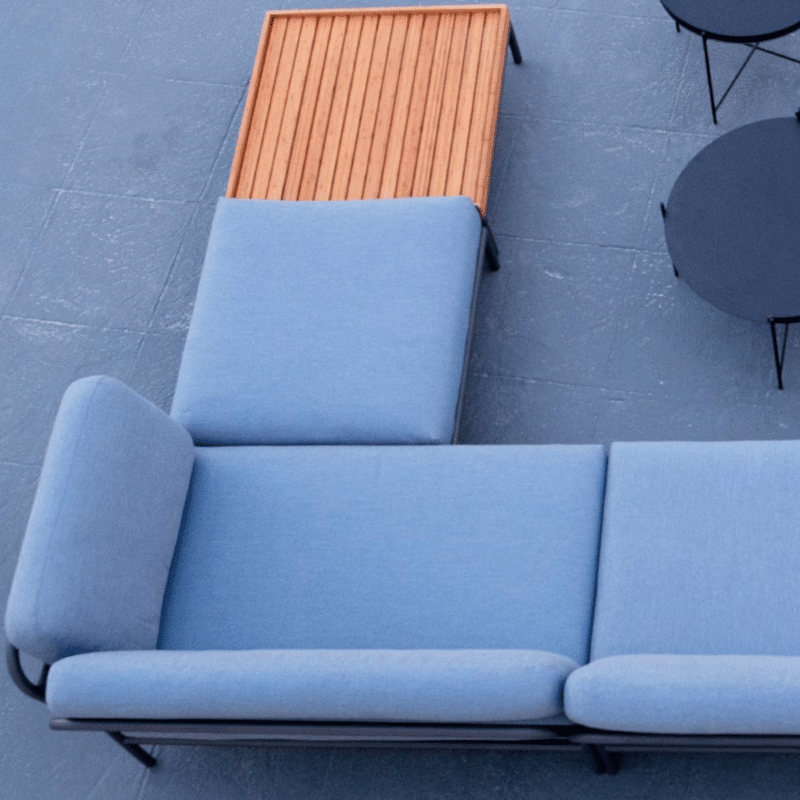 Lounge Tisch - Level grau/natur von Houe