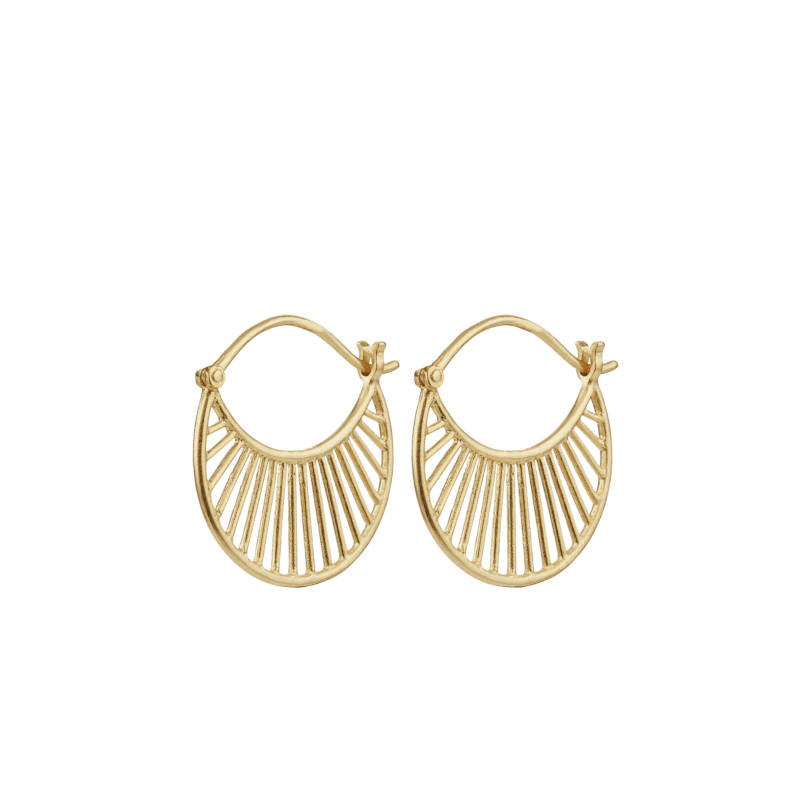 Daylight Earrings gold von Pernille Corydon