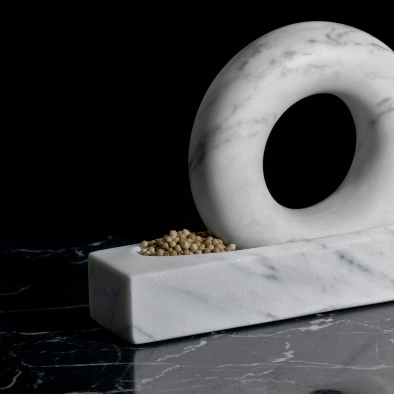 Mörser - Tondo Marmor weiss von Design House Stockholm