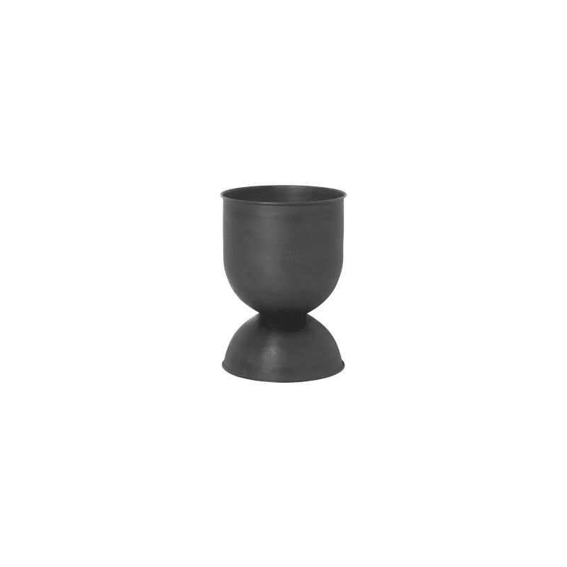 Blumentopf - Hourglass Pot schwarz S von Ferm Living