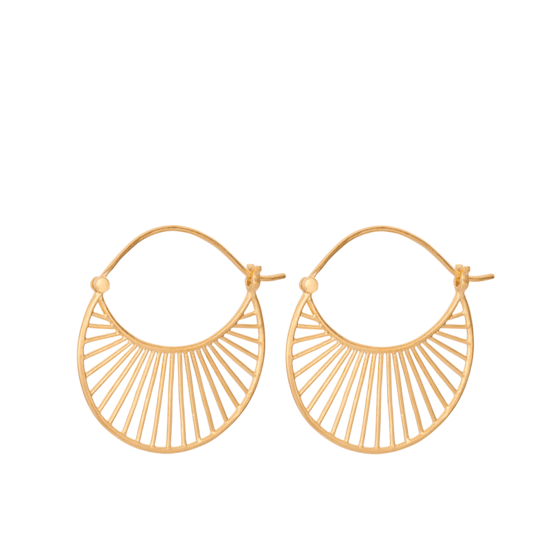 Daylight Earrings gold L von Pernille Corydon