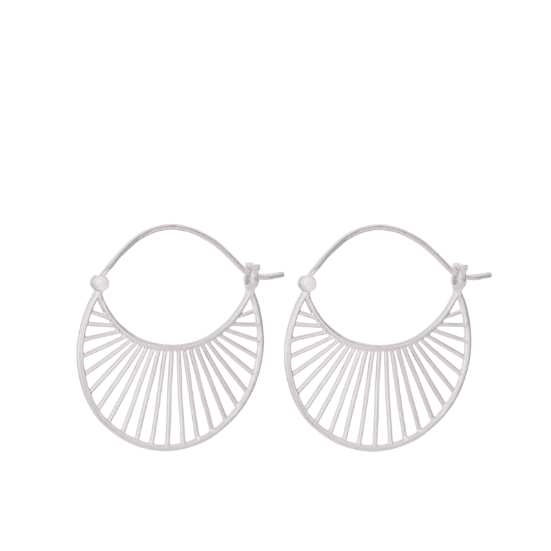 Daylight Earrings silber L von Pernille Corydon