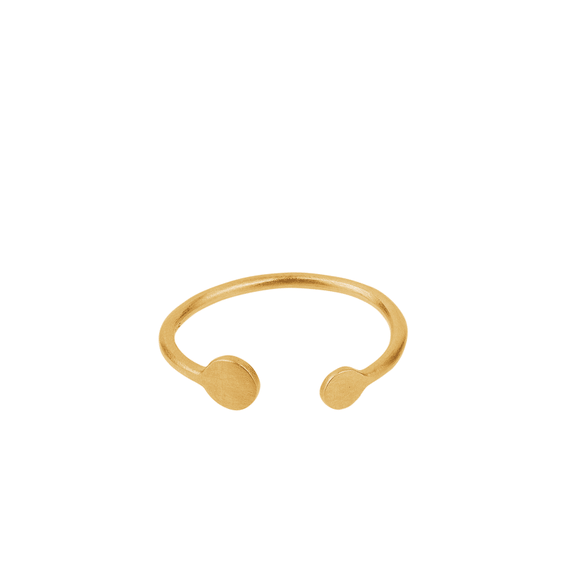 Mini Coin Ring gold L von Pernille Corydon