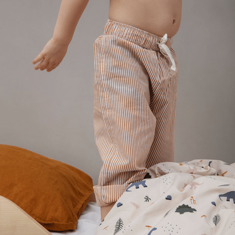 Pyjama - Olly stripe mustard_weiss von Liewood