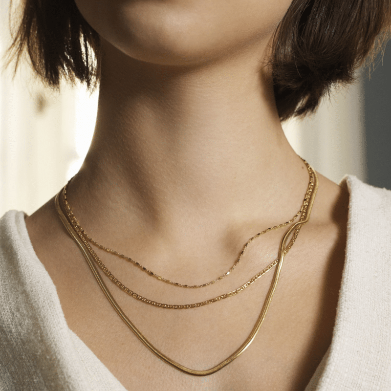 Therese Necklace gold von Pernille Corydon