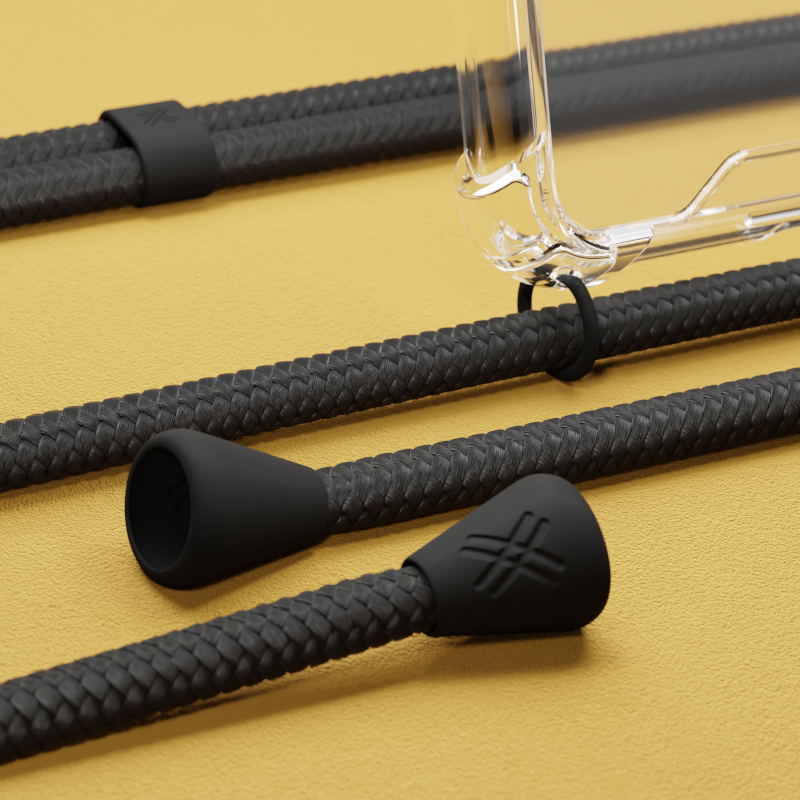 Handyhülle - Basic Nacklaces all black von XOUXOU