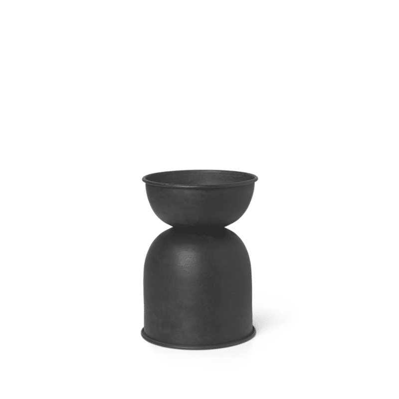 Blumentopf - Hourglass Pot schwarz XS von Ferm Living