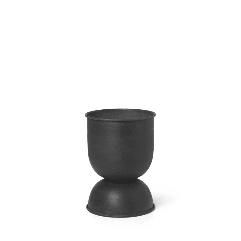 Blumentopf - Hourglass Pot schwarz XS von Ferm Living