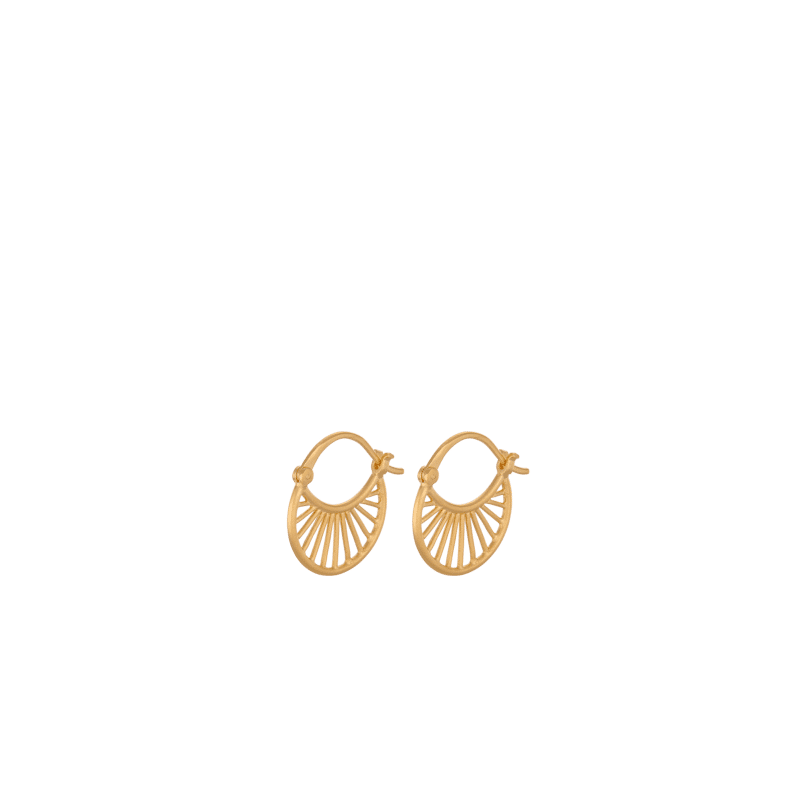 Small Daylight Earrings gold von Pernille Corydon