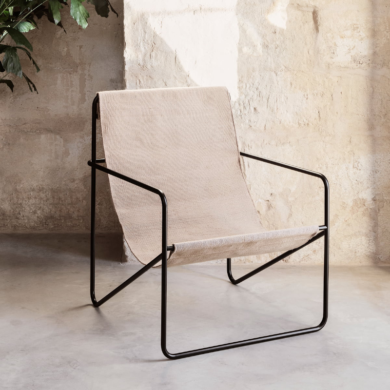 Lounge Chair – Desert black/solid cashmere