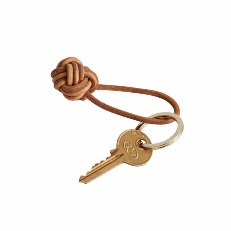 Schlüsselring - Knot Leder natur von OYOY