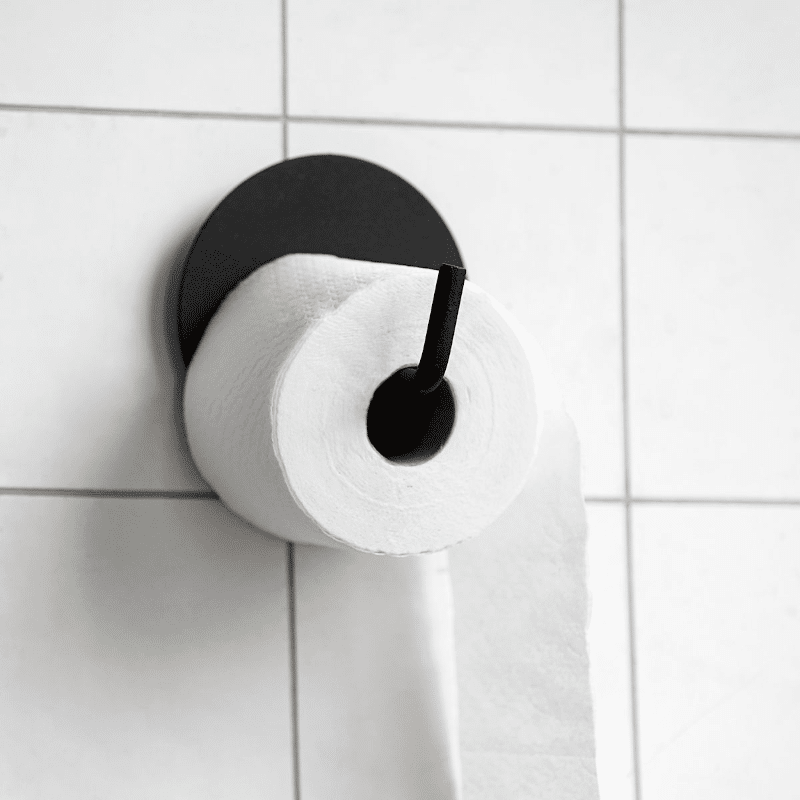 Toilettenpapierhalter - Text schwarz von House Doctor