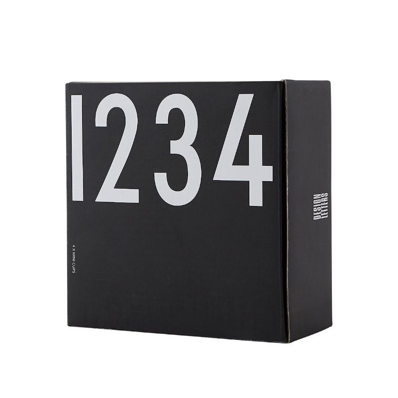 Espressobecher - 1,2,3,4 schwarz von Design letters