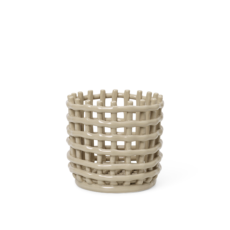 Korb - Ceramic Basket Cashmere S von Ferm Living