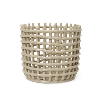 Korb – Ceramic Basket cashmere L von Ferm Living