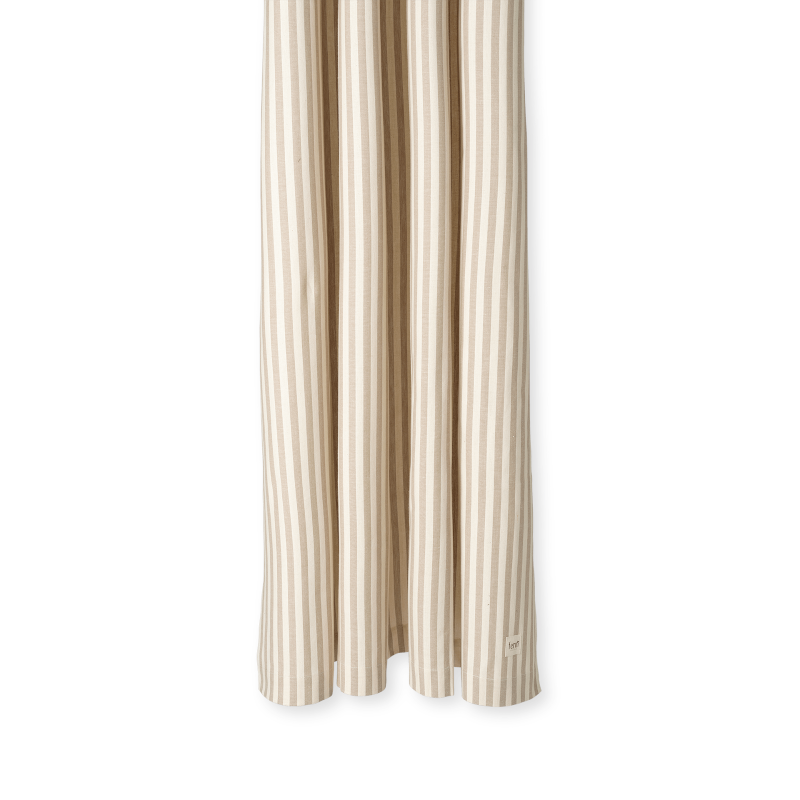 Duschvorhang - Chambray Striped Sand/Off-white von Ferm Living