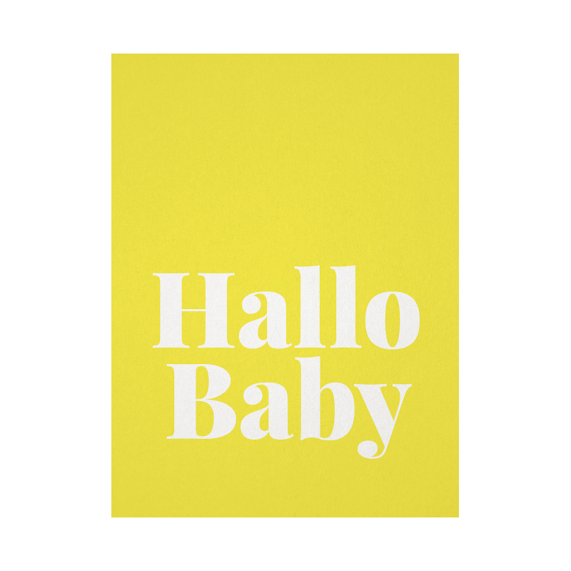 Karte - Hallo Baby von Tadah