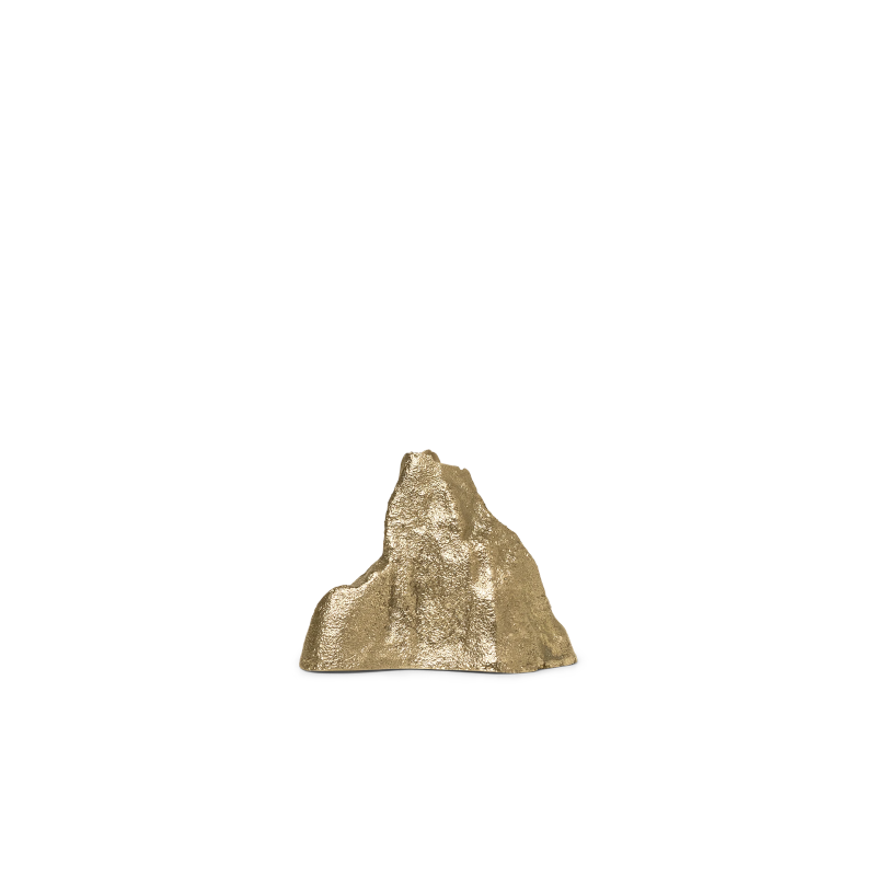 Kerzenhalter - Stone small brass von Ferm Living