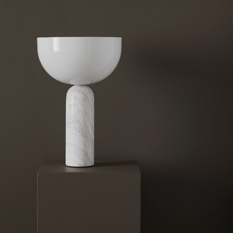Tischleuchte - Kizu Marble White L von New Works