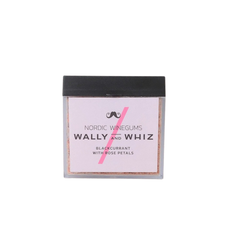 Fruchtgummis - Cube schwarze Johannisbeere/Rosenblätter von Wally & Whiz
