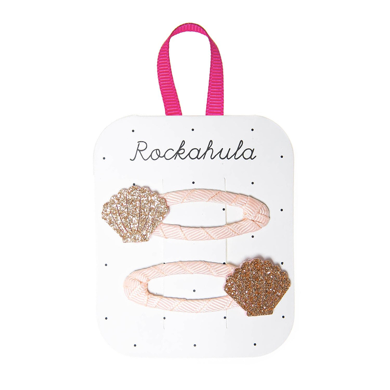 Haarspangen - Seashell Glitter von Rockahula