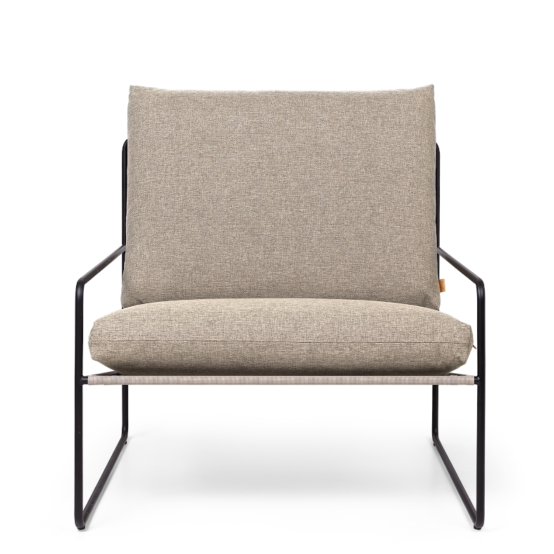 Lounge Chair - Desert Dolce black/dark sand von Ferm Living