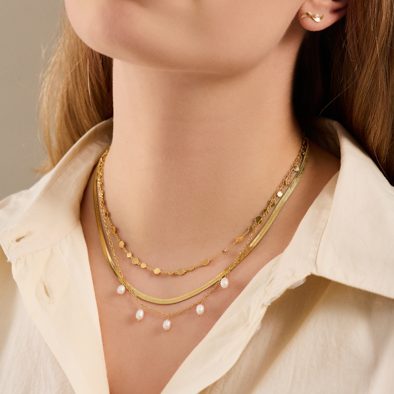 Essence Necklace gold von Pernille Corydon