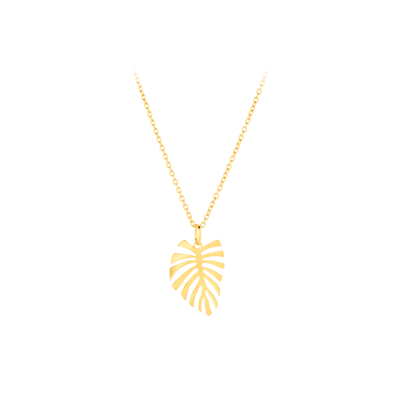 Fern Leaf Necklace gold von Pernille Corydon