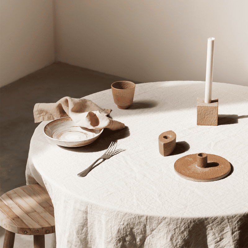 Kerzenständer – Clay Circle petal von Tine K Home