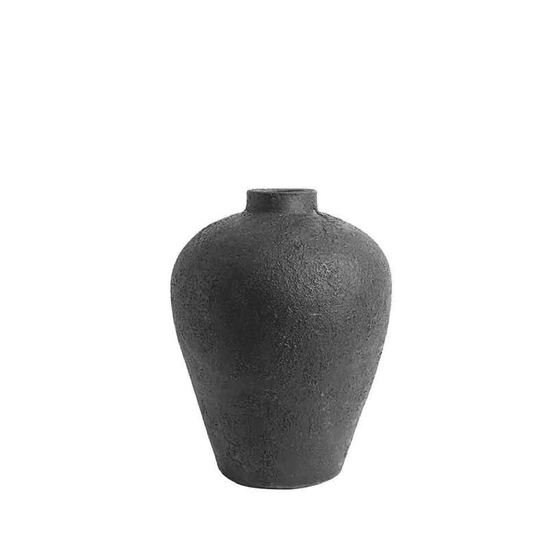 Vase - Jar Luna Black 40 von MUUBS