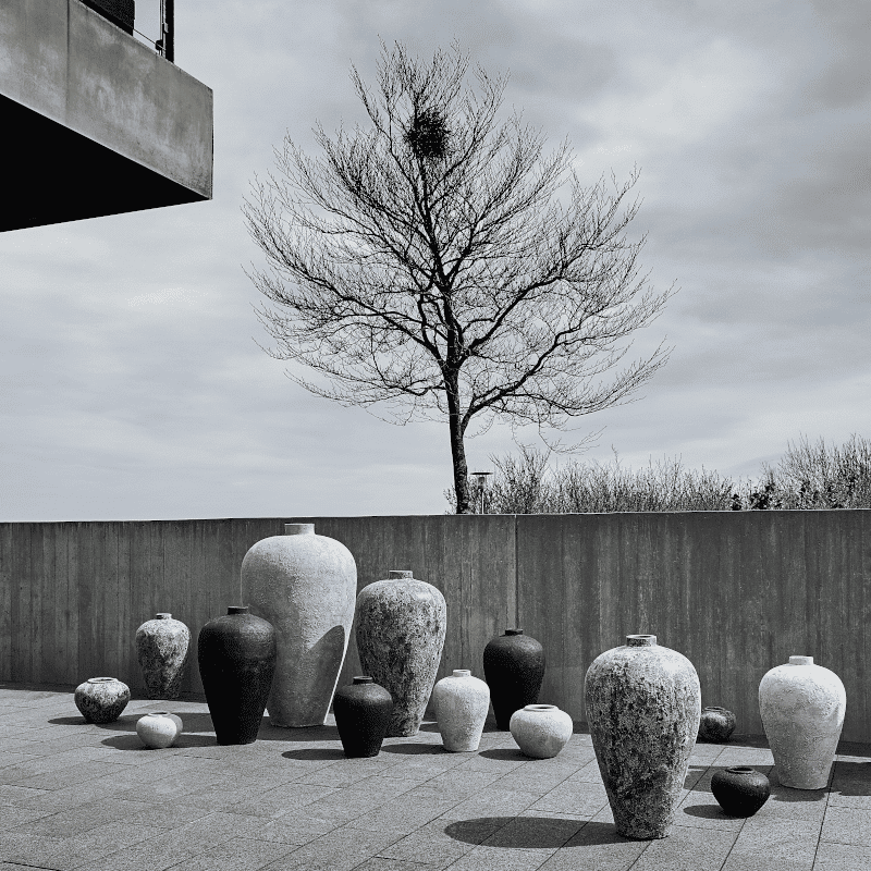 Vase – Jar Luna grey 26 von Muubs