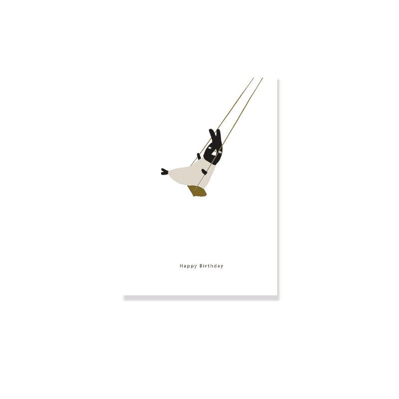 Postkarte - Happy Birthday swing von Ted & Tone