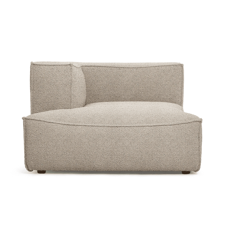 Sofa – Catena Chaise Longue Left L | Confetti Bouclé light grey von Ferm Living