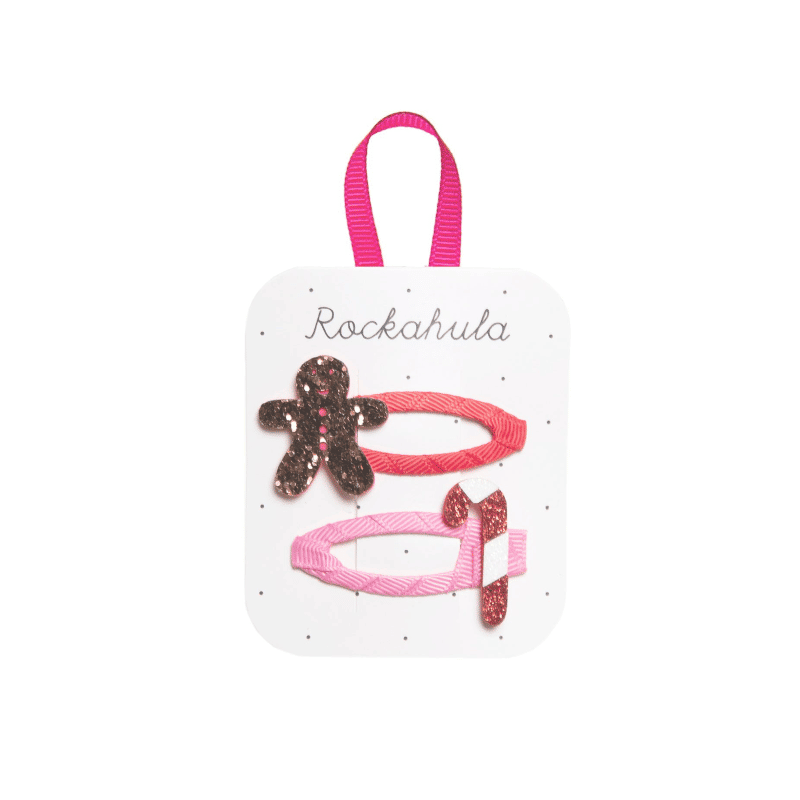 Haarspangen - Gingerbread and Candy Cane von Rockahula