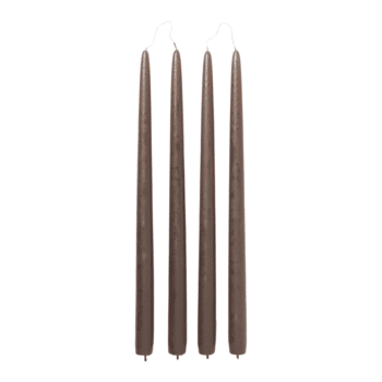Kerzen – Getaucht dark brown 4er Set von Broste Copenhagen
