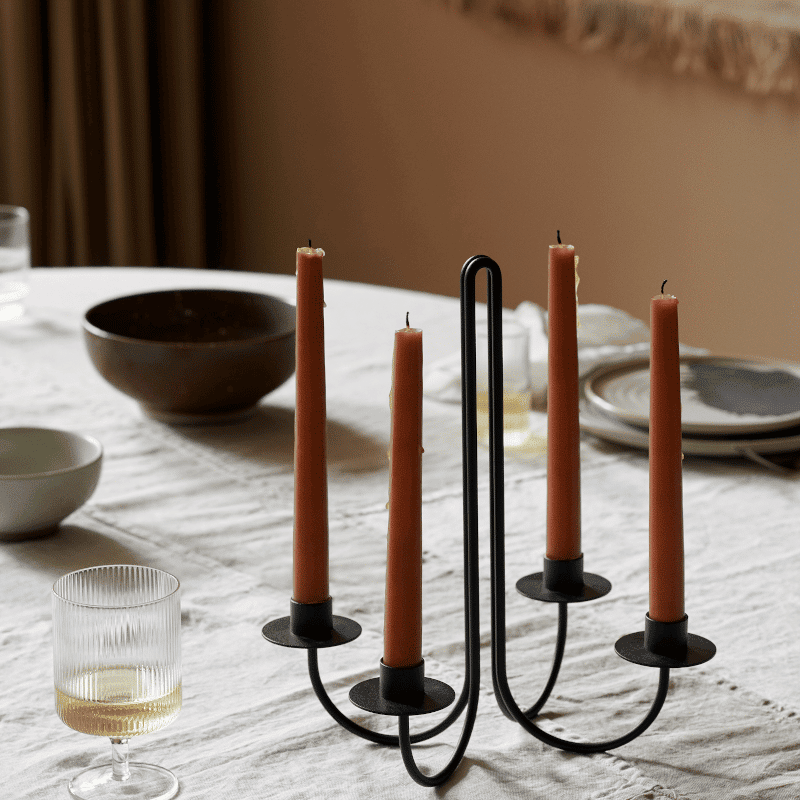 Kerzenständer - Candelabra Sway black von Ferm Living
