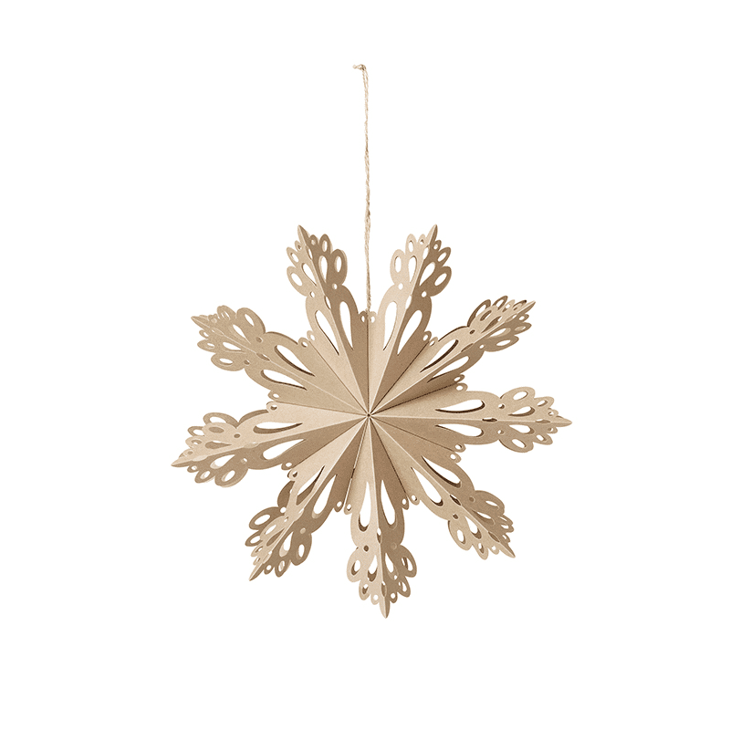 Papierstern - Snowflake braun M von Broste Copenhagen