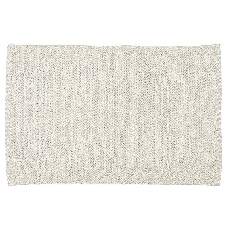 Teppich - HERRINGBONE recycelt beige 60x90 von Liv Interior