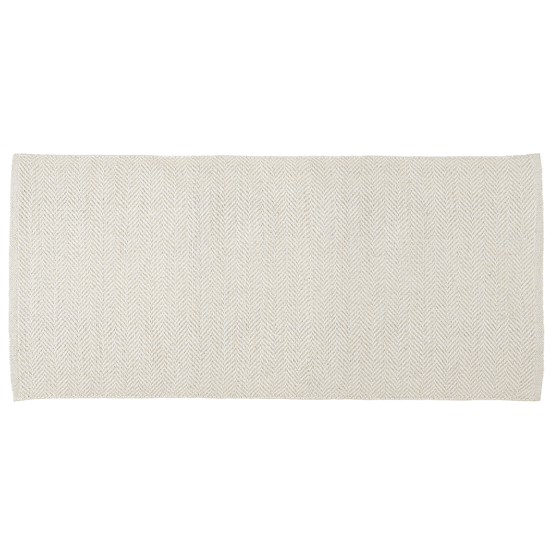 Teppich - HERRINGBONE recycelt beige 70x140 von Liv Interior