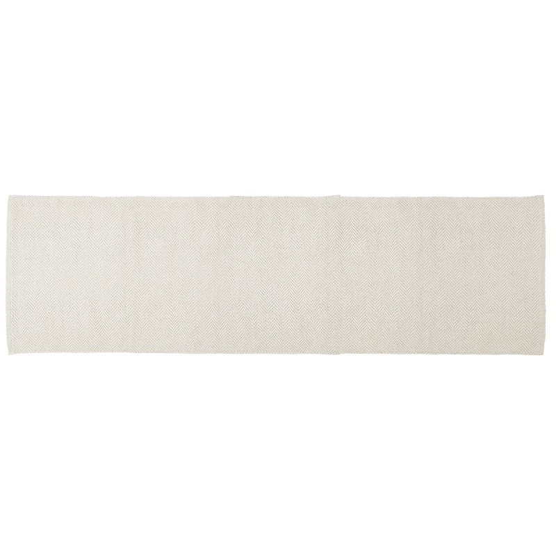 Teppich - HERRINGBONE recycelt beige 70x250 von Liv Interior