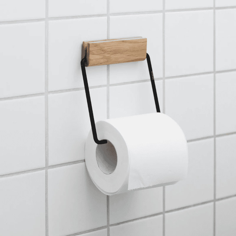 Toilettenpapierhalter - Oak black von Moebe