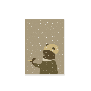 Postkarte - Snowbird von Ted & Tone