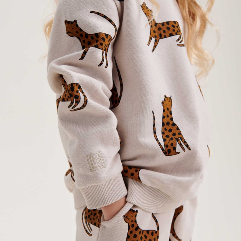 Sweatshirt - Thora Leopard sandy von Liewood