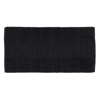 Teppich – HERRINGBONE recycelt schwarz von Liv Interior
