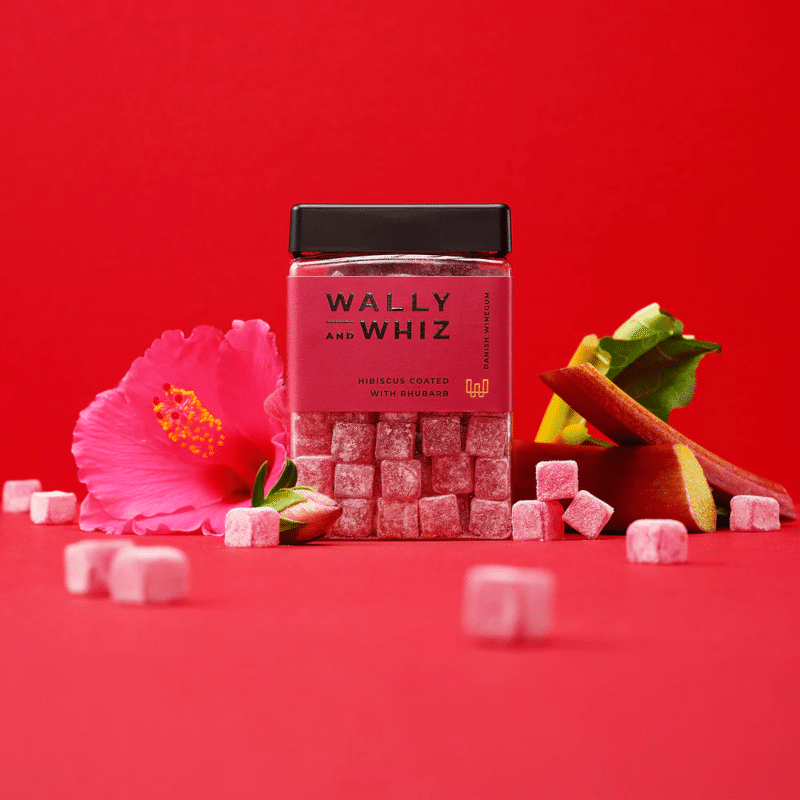 Fruchtgummi - Cube L Hibiskus/Rhabarber von Wally and Whiz