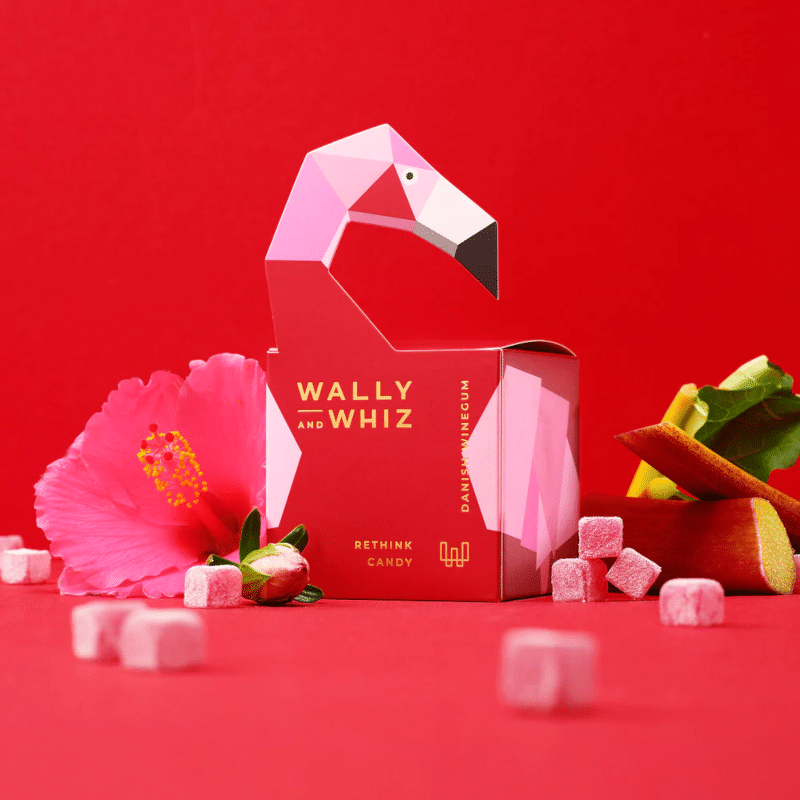 Fruchtgummis - Flamingo red Hibiskus/Rhabarber von Wally and Whiz
