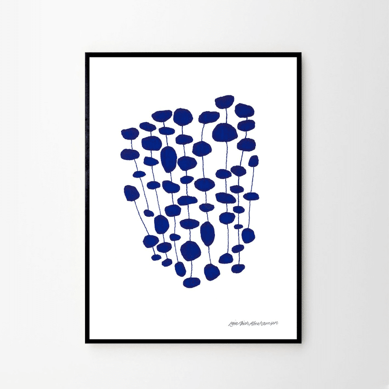 Print - Blue Pearl Forest von Leise Dich Abrahamsen